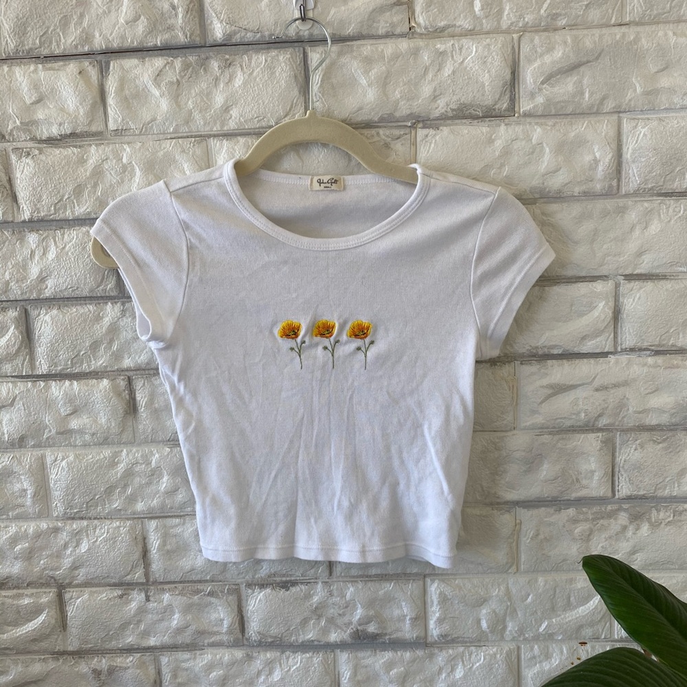 Brandy Melville daisy crop top